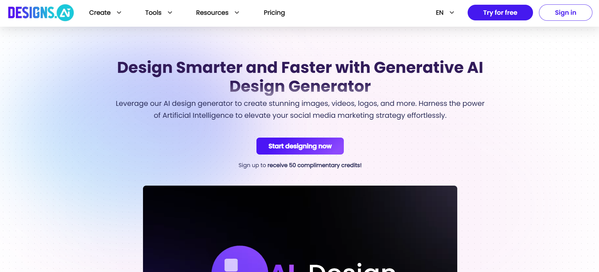 AI Tools for Graphic Design: Designs.ai